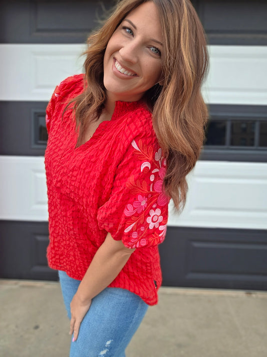 Shanna Embroidered Blouse