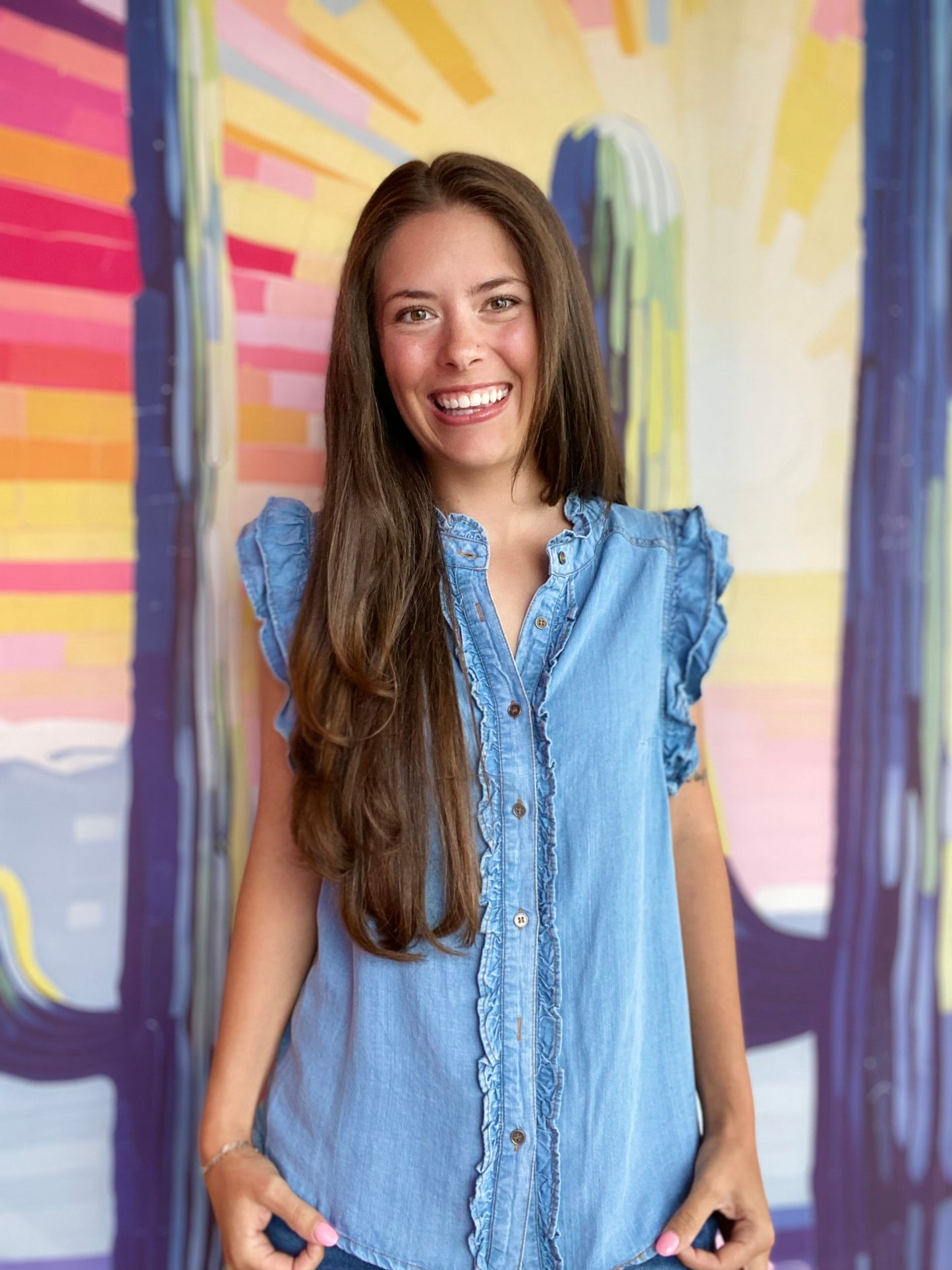 Bree Denim Blouse