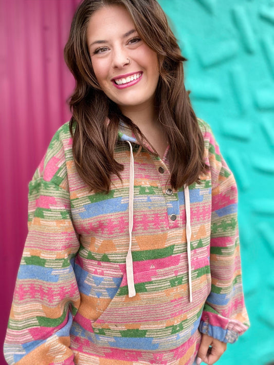 Tops Arizona Aztec Hoodie