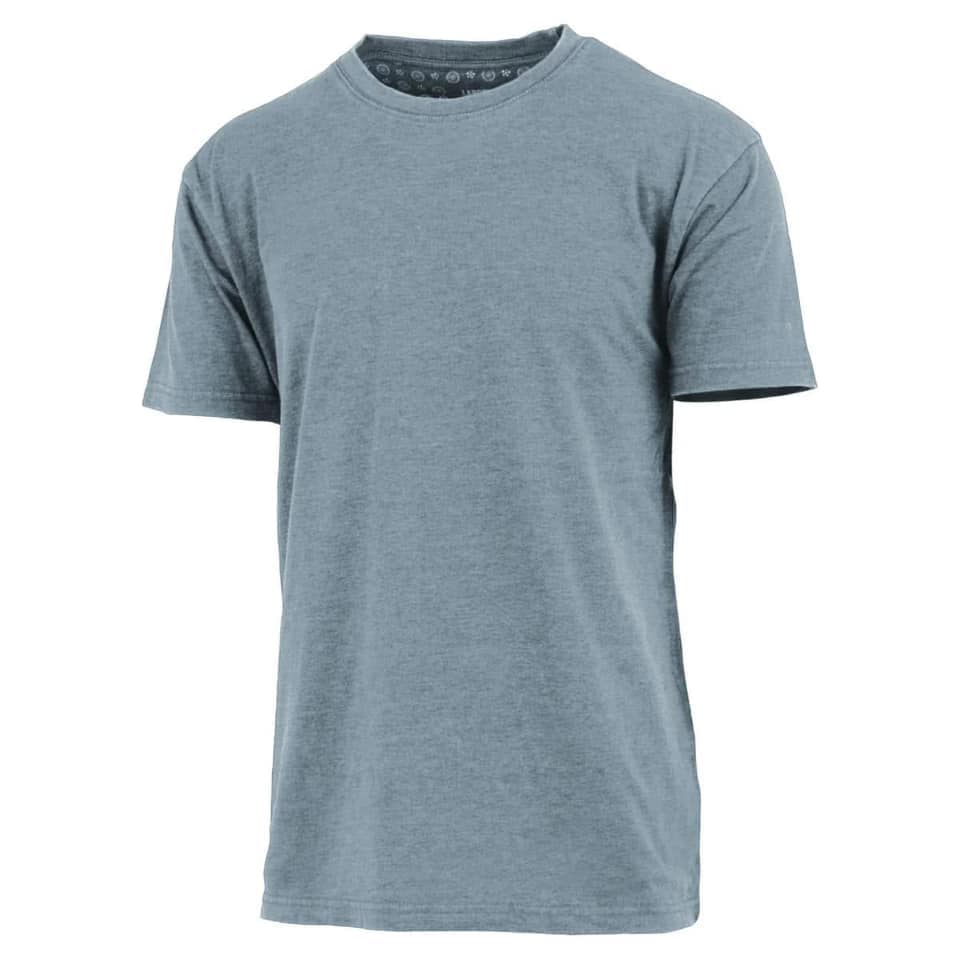 Graphic Tees Basic Acid Wash Tee Blue