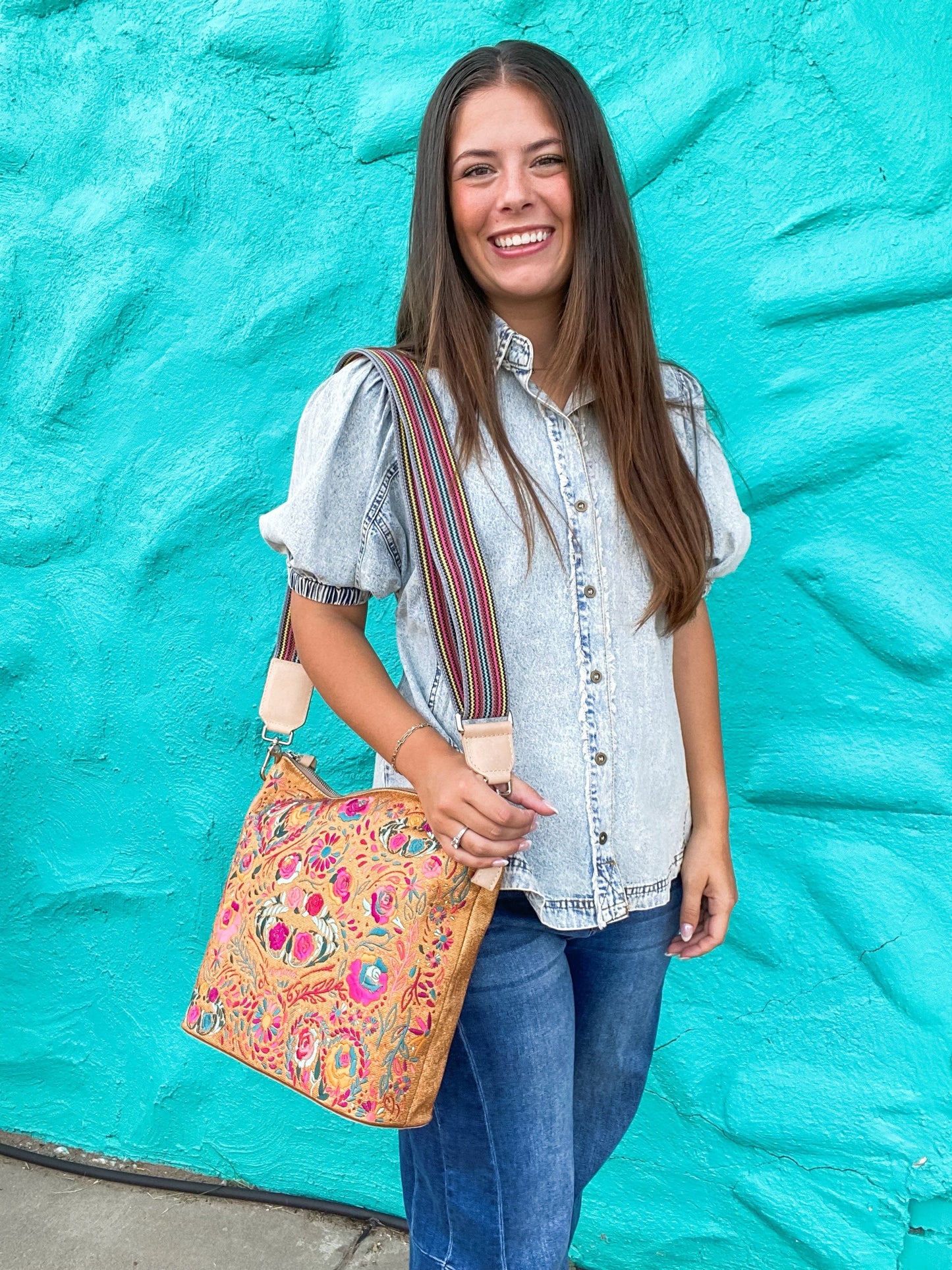 Billie Puff Sleeve Denim Top