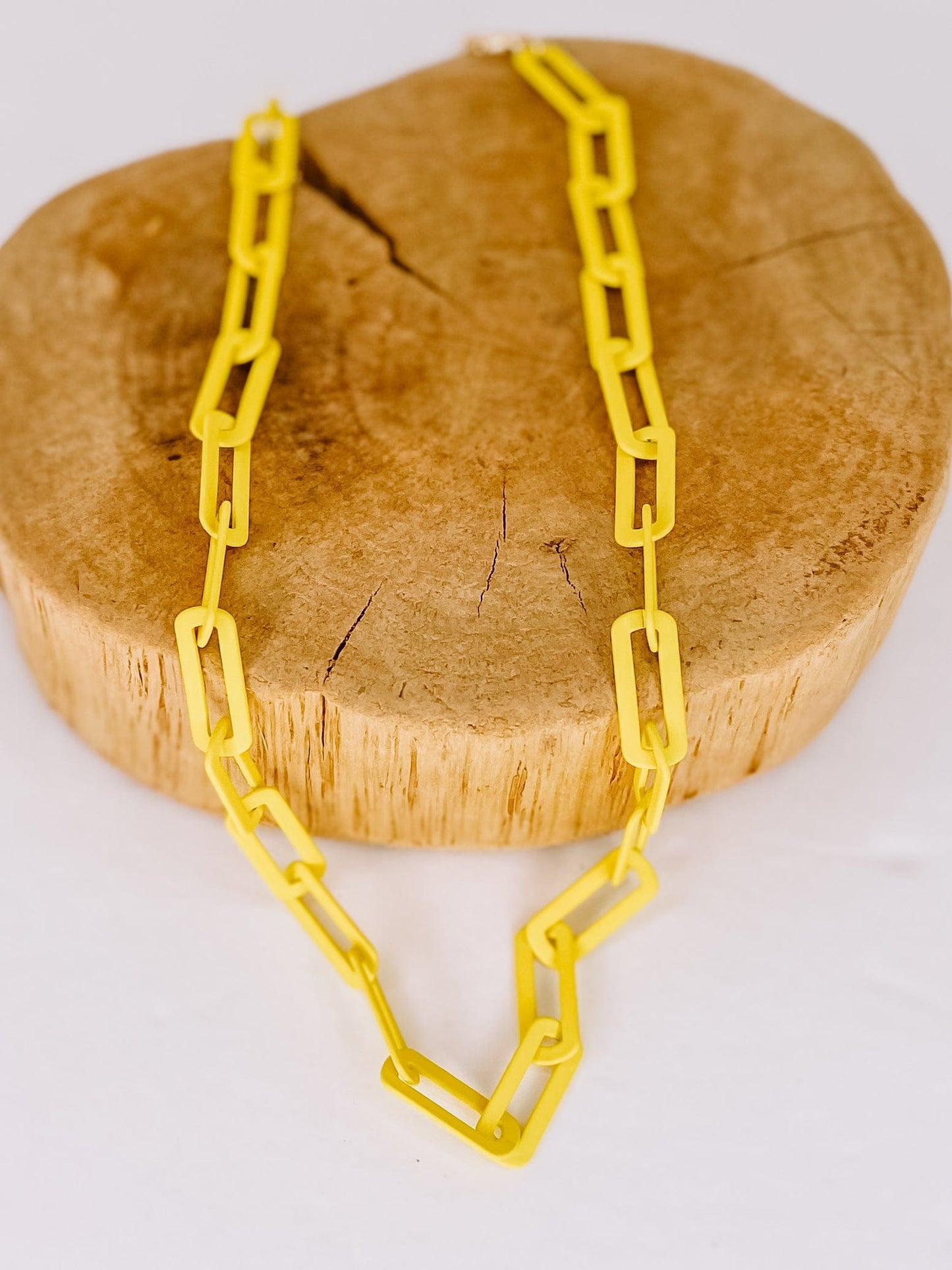 Necklaces Blair Matte Link Necklace Yellow