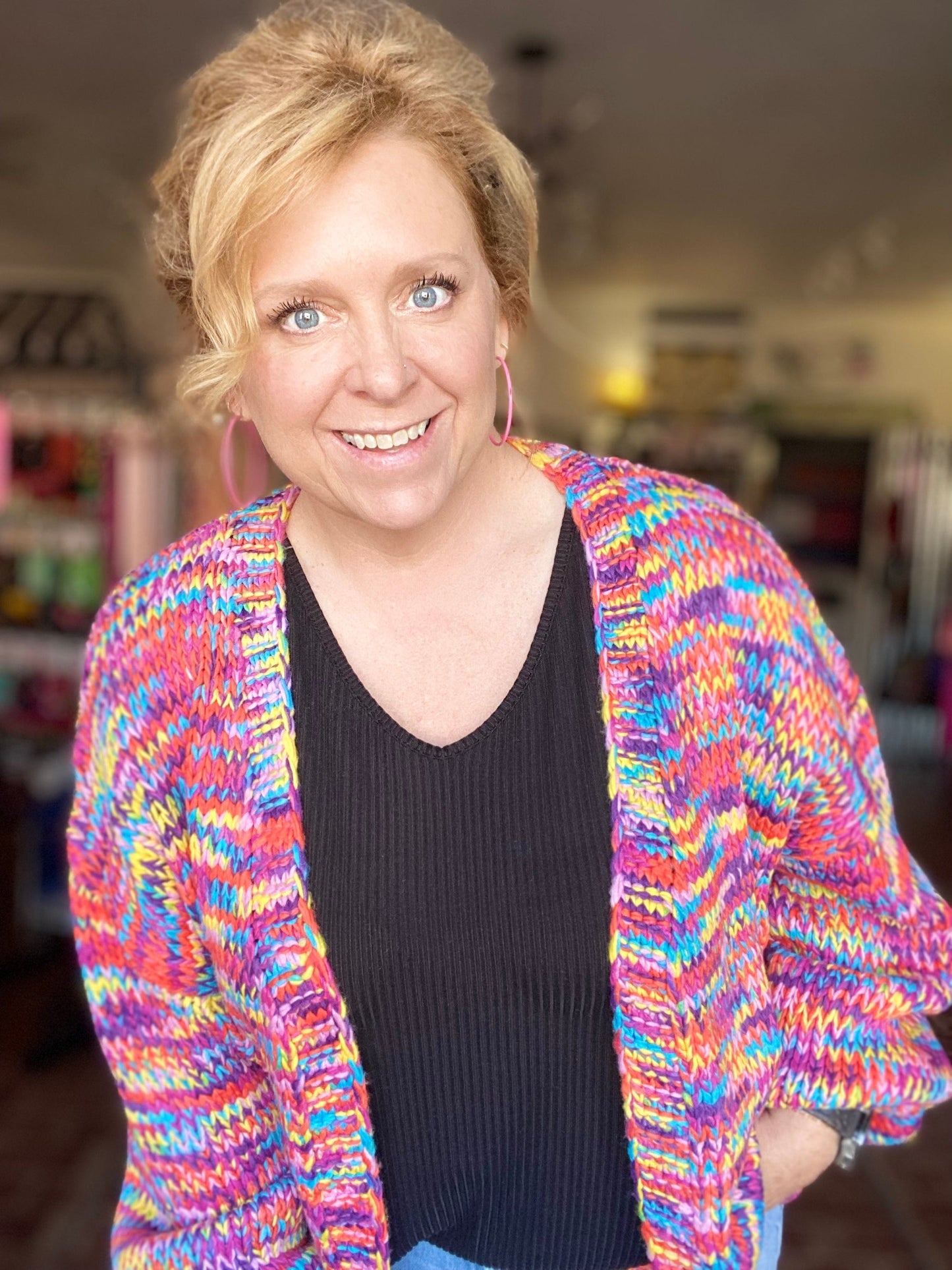 Outerwear Bright Confetti Cardigan