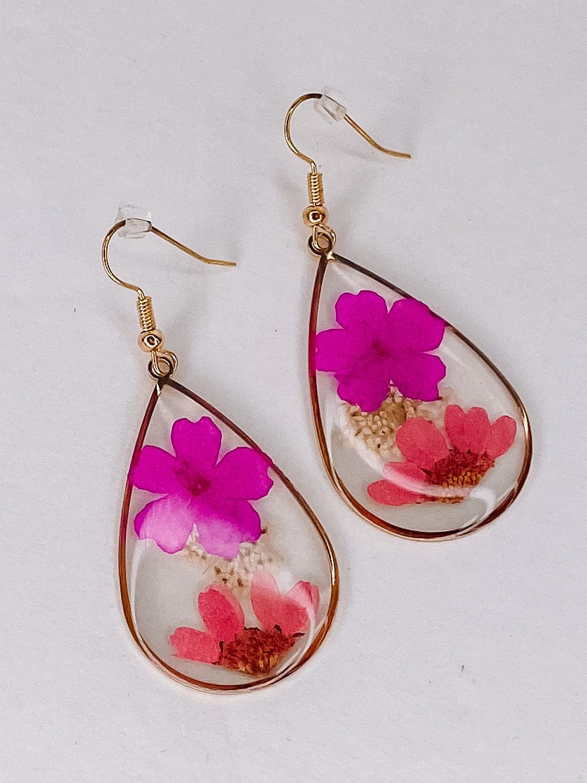 Earrings Dainty Dried Flower Earring