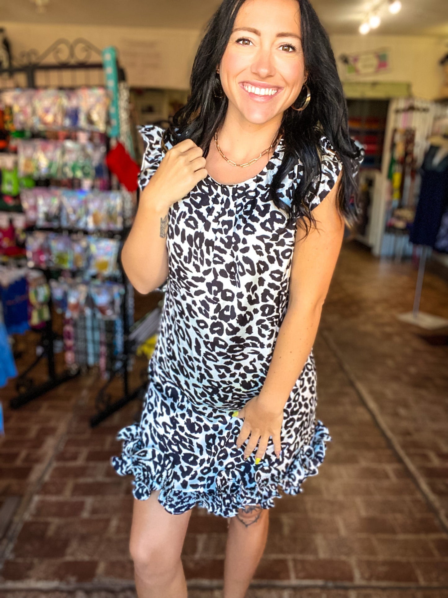 Dresses Deb Ruffle Hem Dress
