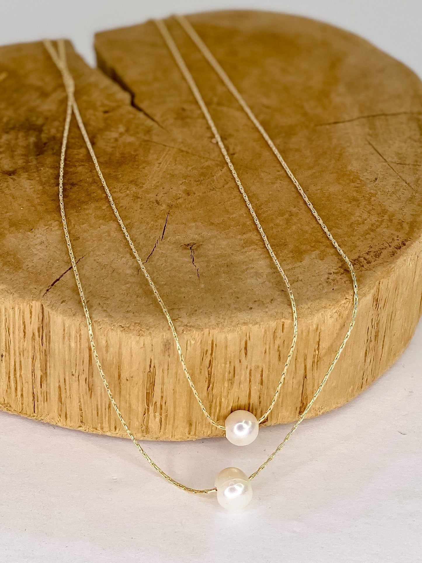 Necklaces Double Freshwater Pearl Necklace