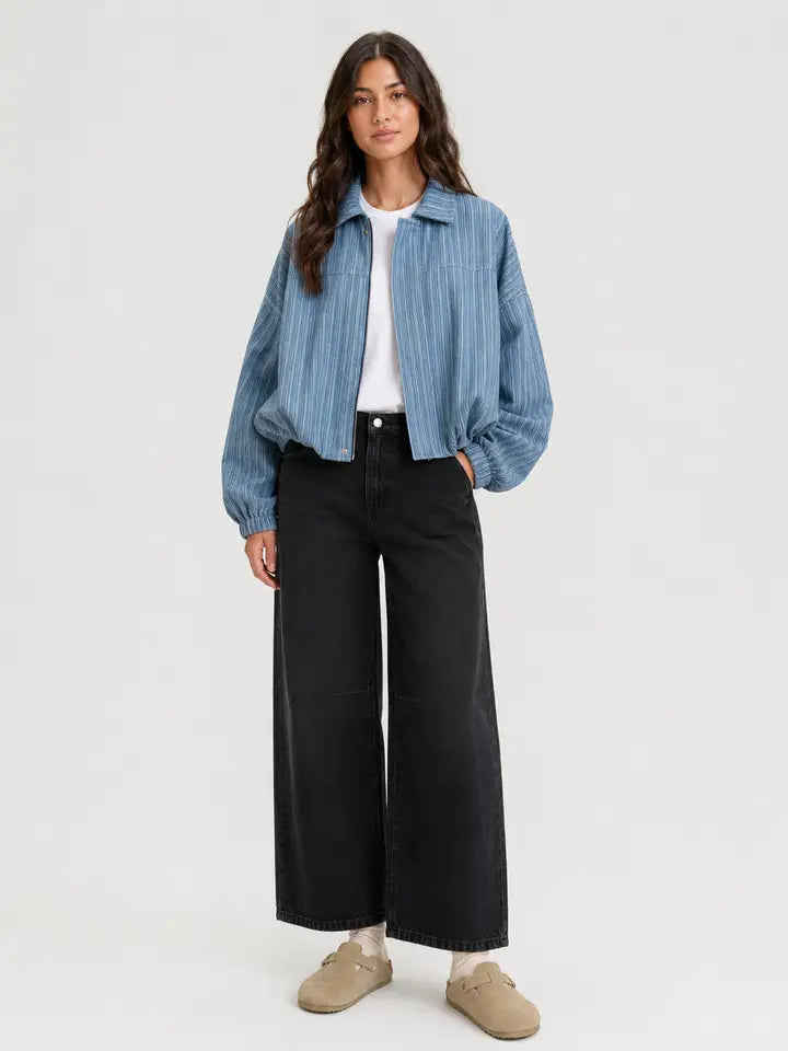 Stripe Denim Yeehaw Jacket