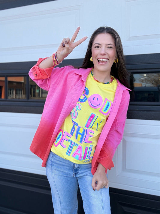 Graphic Tees God is in the Details Sunshine Tee