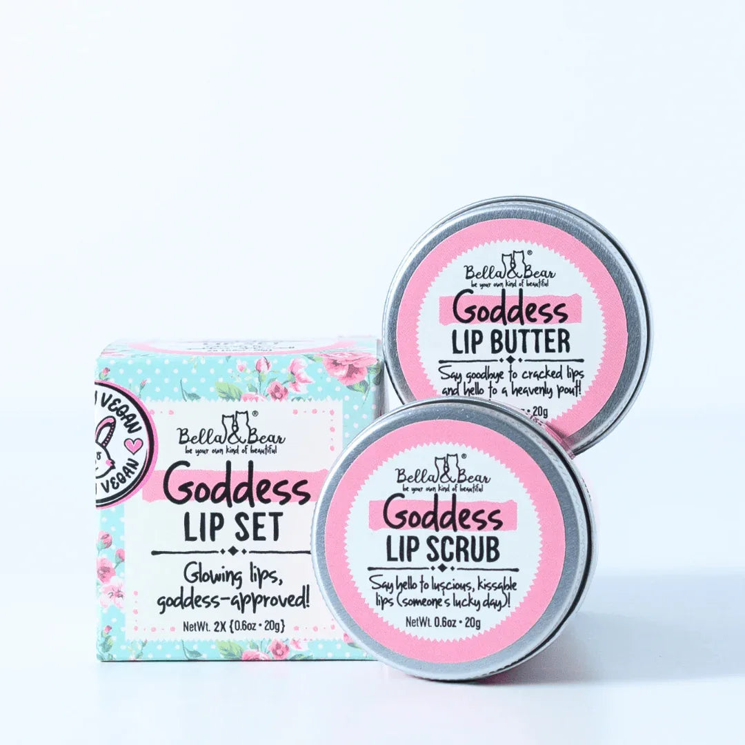 Beauty Goddess Lip Set | Lip Scrub & Lip Butter | Gift Set