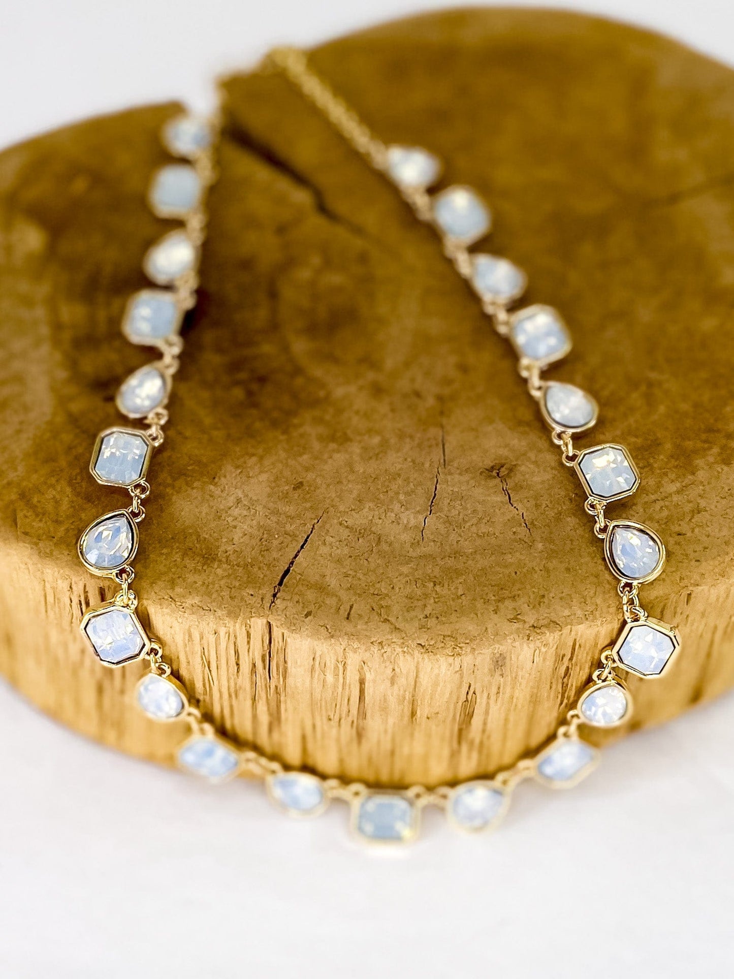 Necklaces Golden Opal Necklace