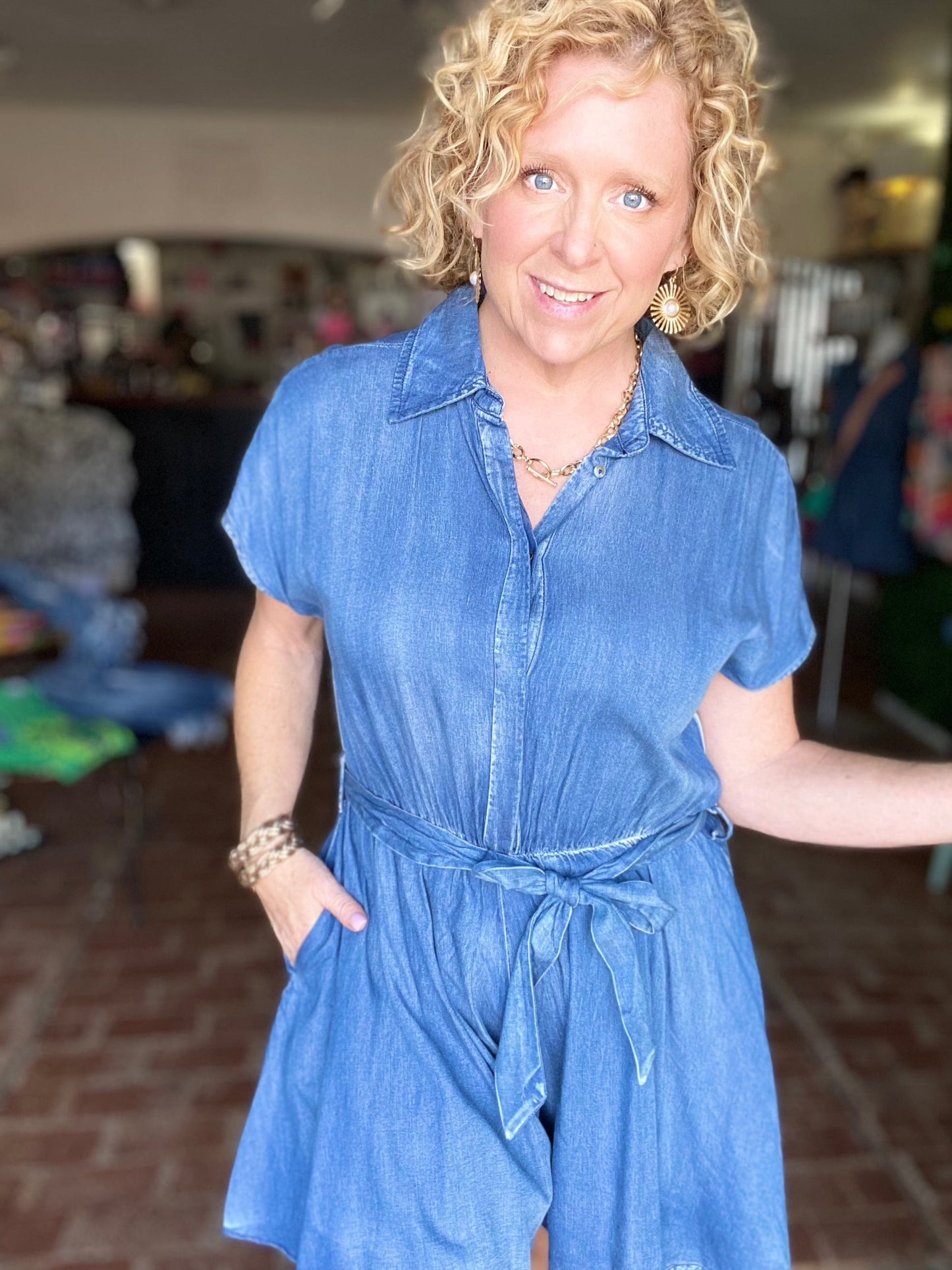 Dresses Janey Denim Romper