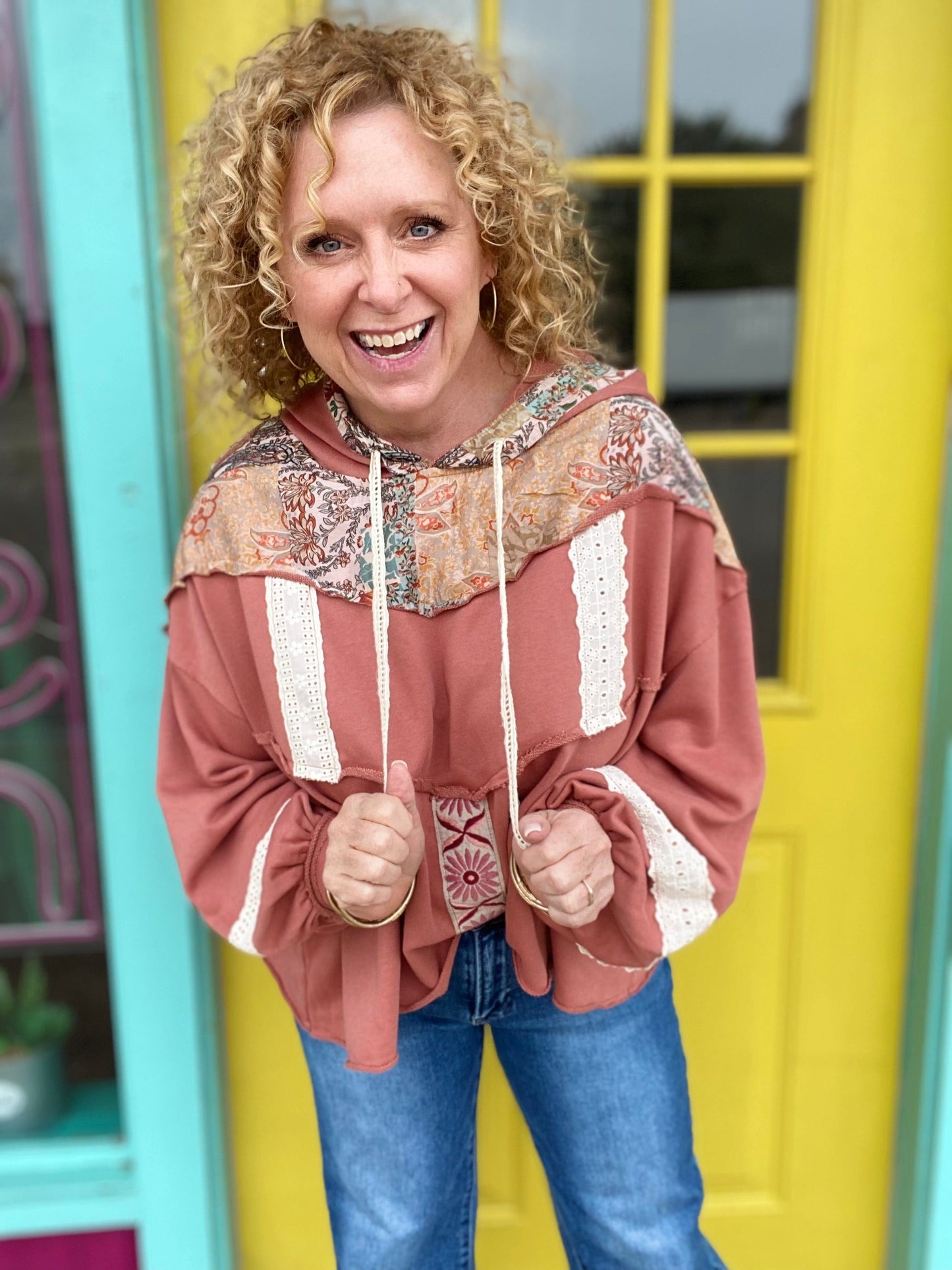 Outerwear Jayde Floral Embellished Hoodie