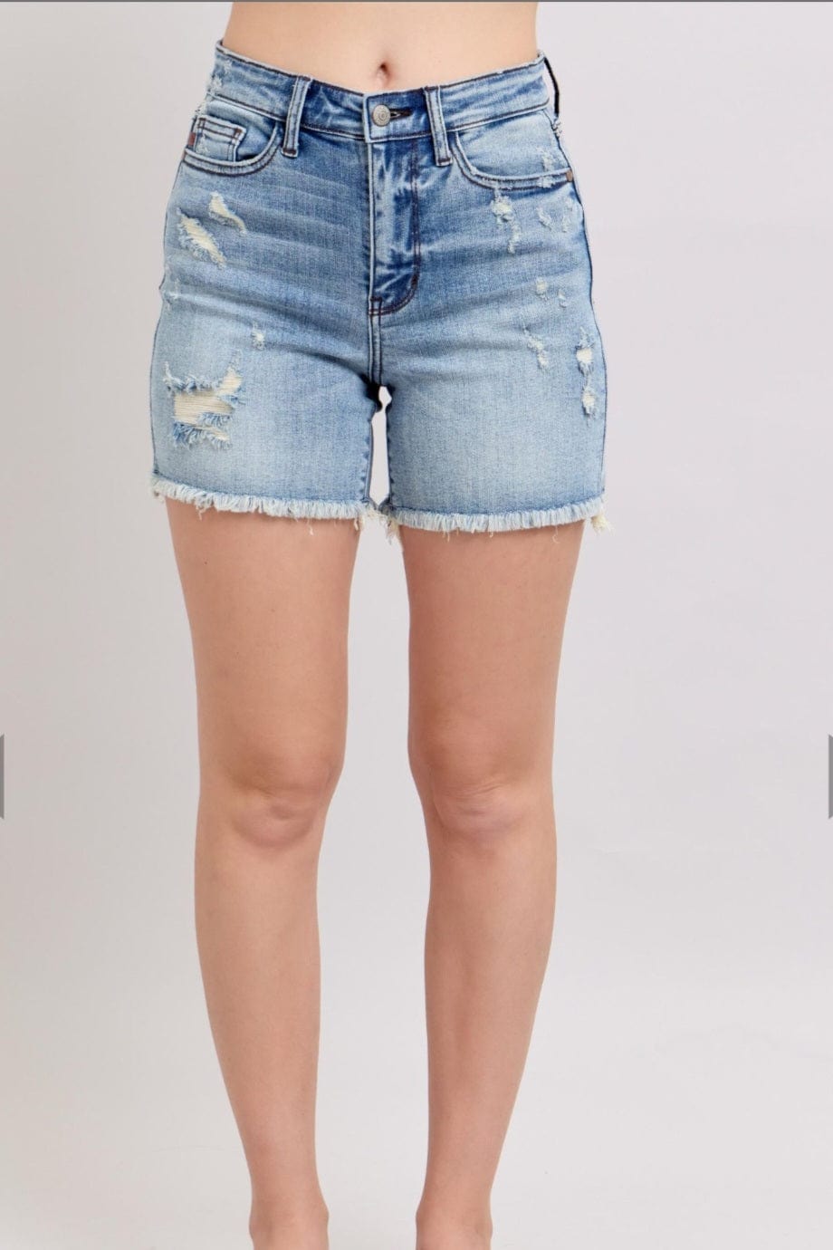 Bottoms Judy Blue High Rise Denim Short Distressed