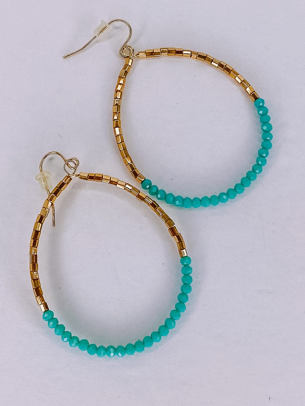 Earrings Kristy Two Tone Earring Turquoise