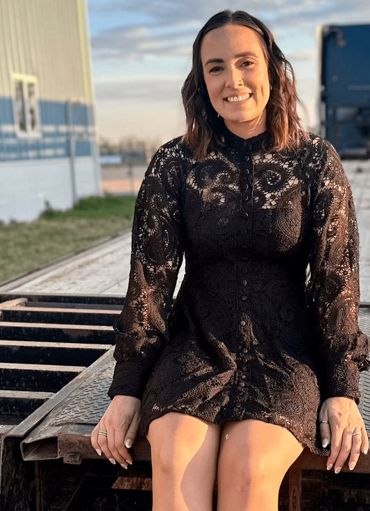 Shirts & Tops Lacey Retro Lace Dress