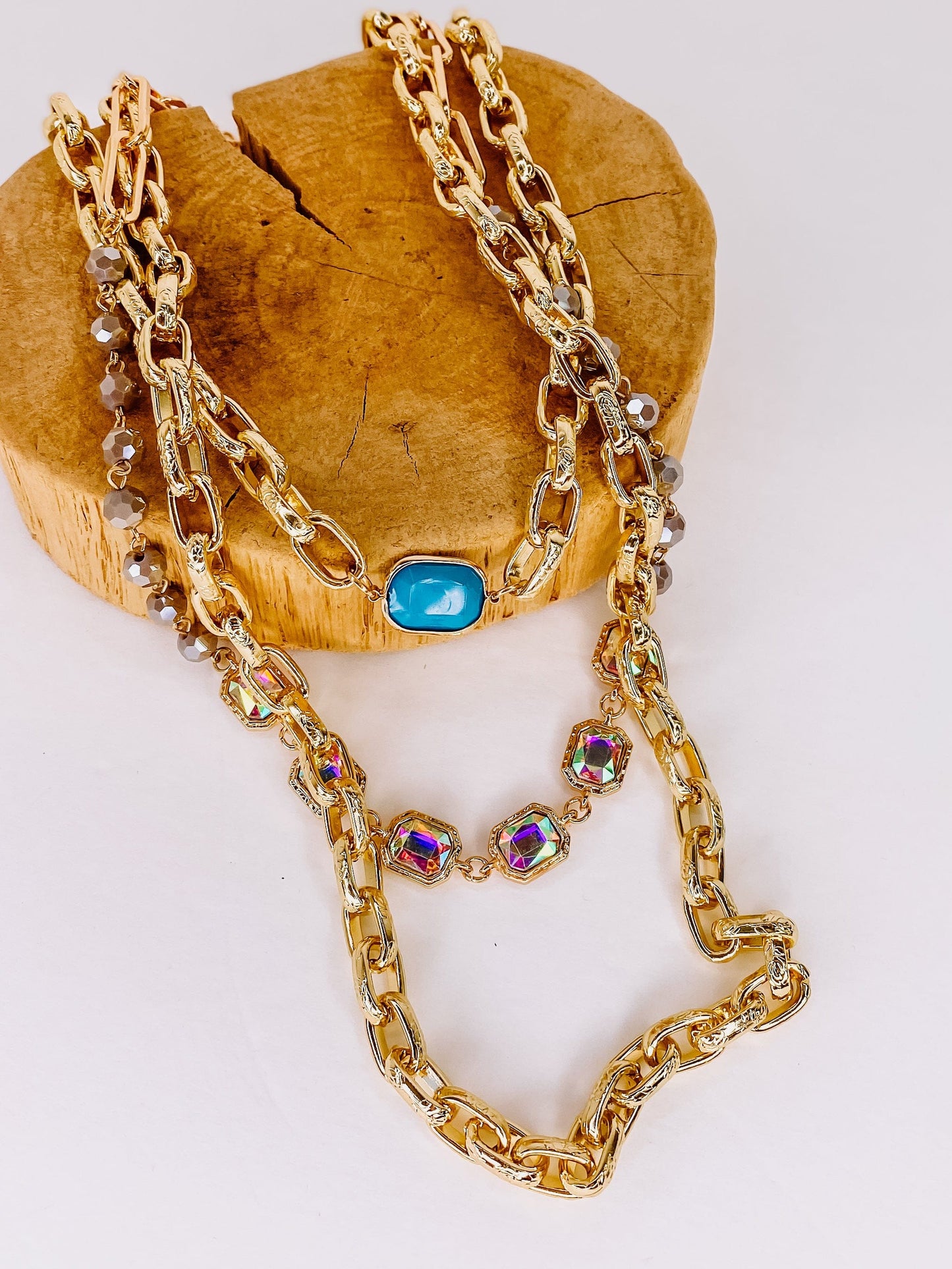 Necklaces Layered Golden Chain Necklace