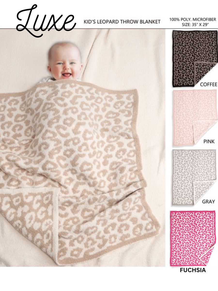 Other Goodies Luxe Kids Blanket-Coffee