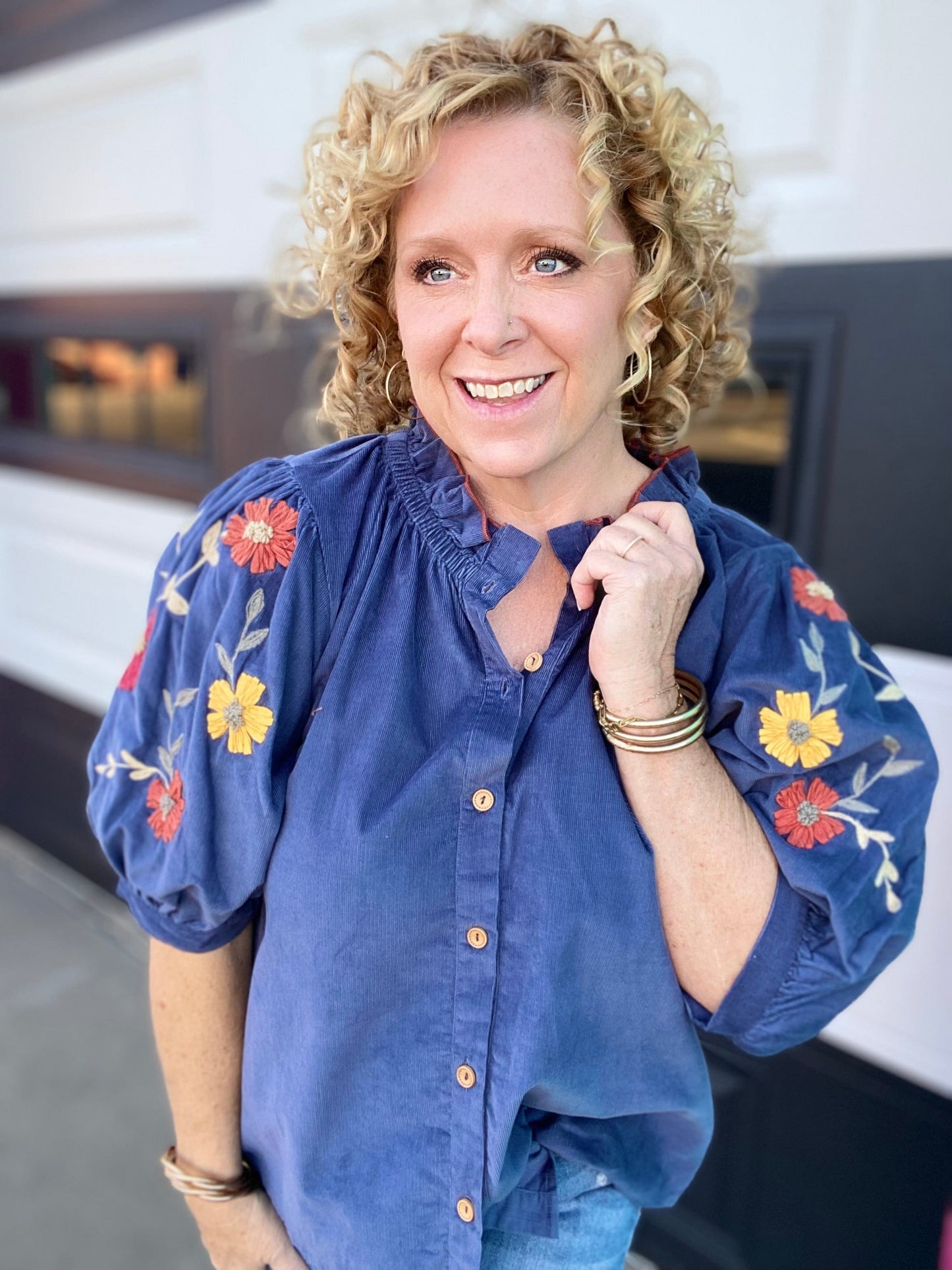 Margie Corded Floral Top