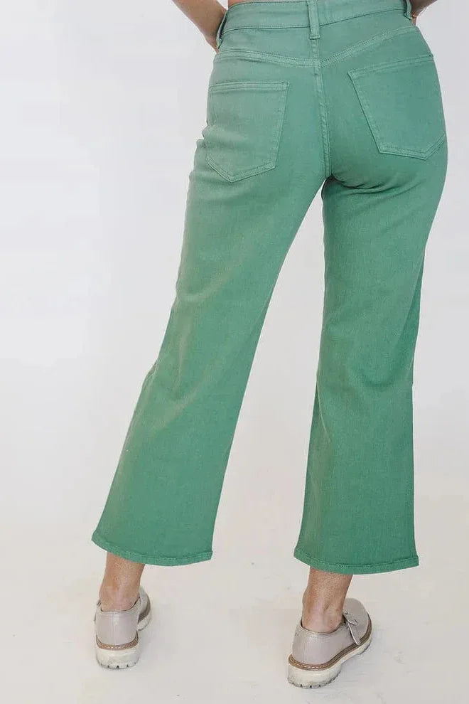 Bottoms Miss Green Jeans Cropped