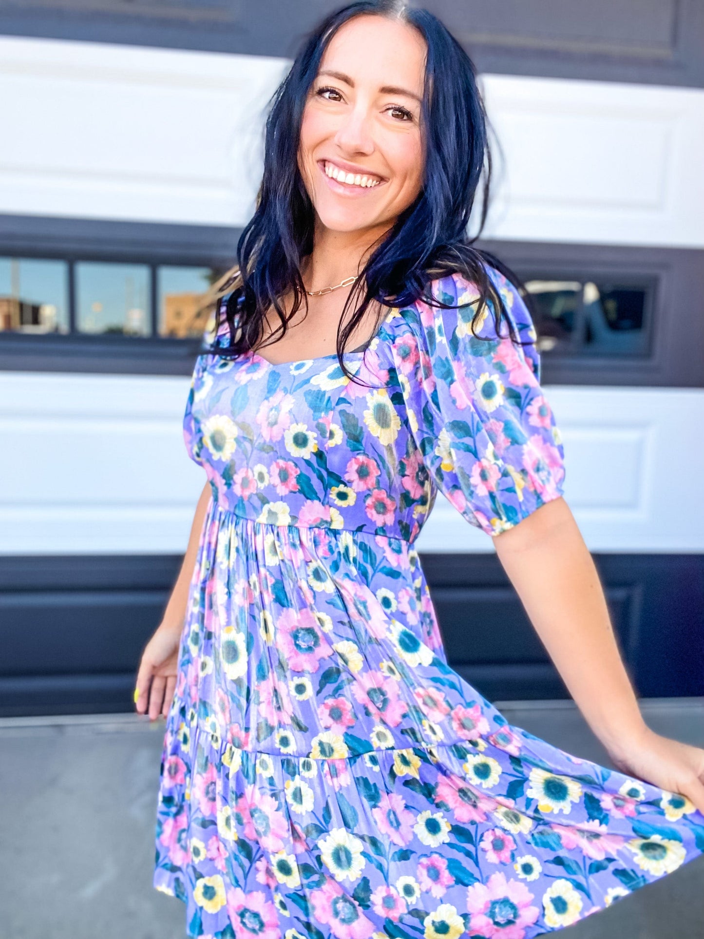 Dresses Perri Puff Sleeve Floral Dress