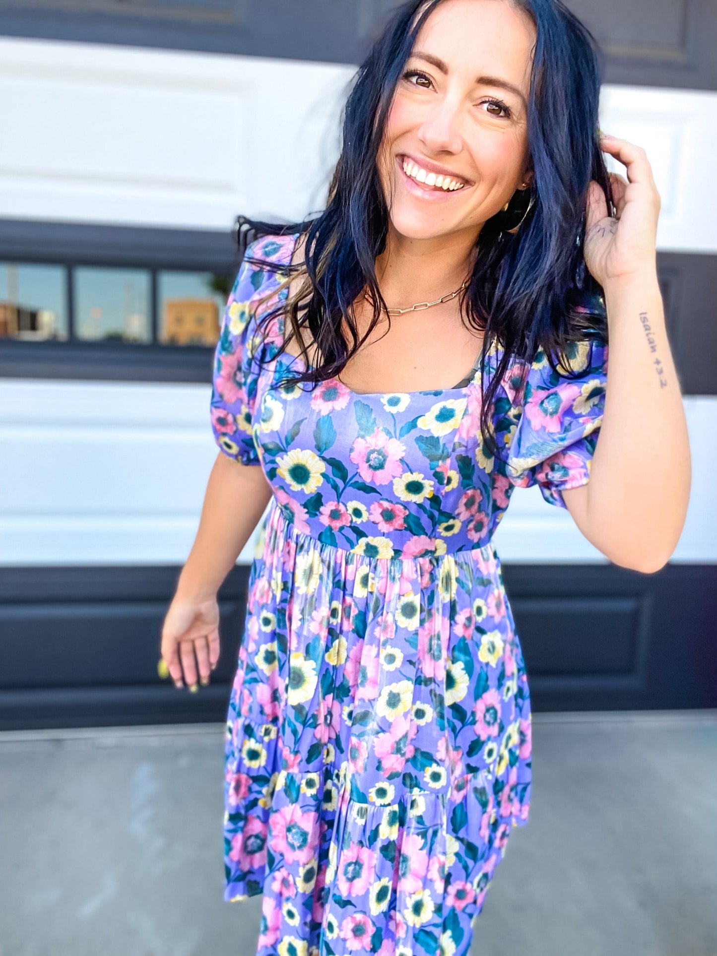 Dresses Perri Puff Sleeve Floral Dress