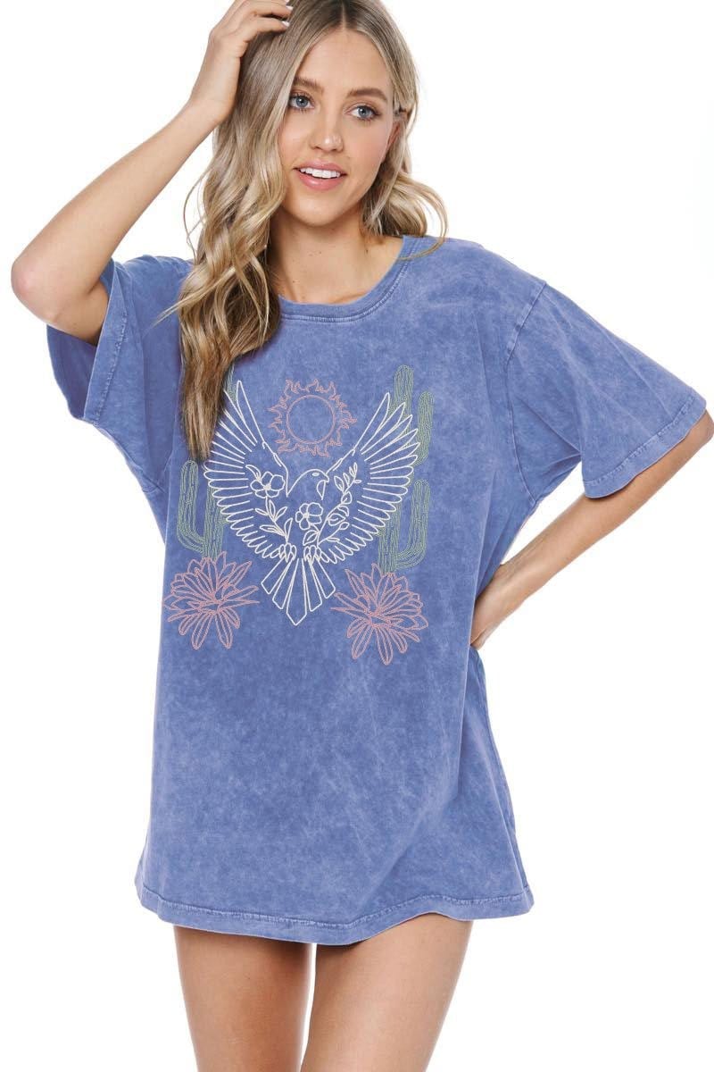 Graphic Tees Phoenix Tee-Blue
