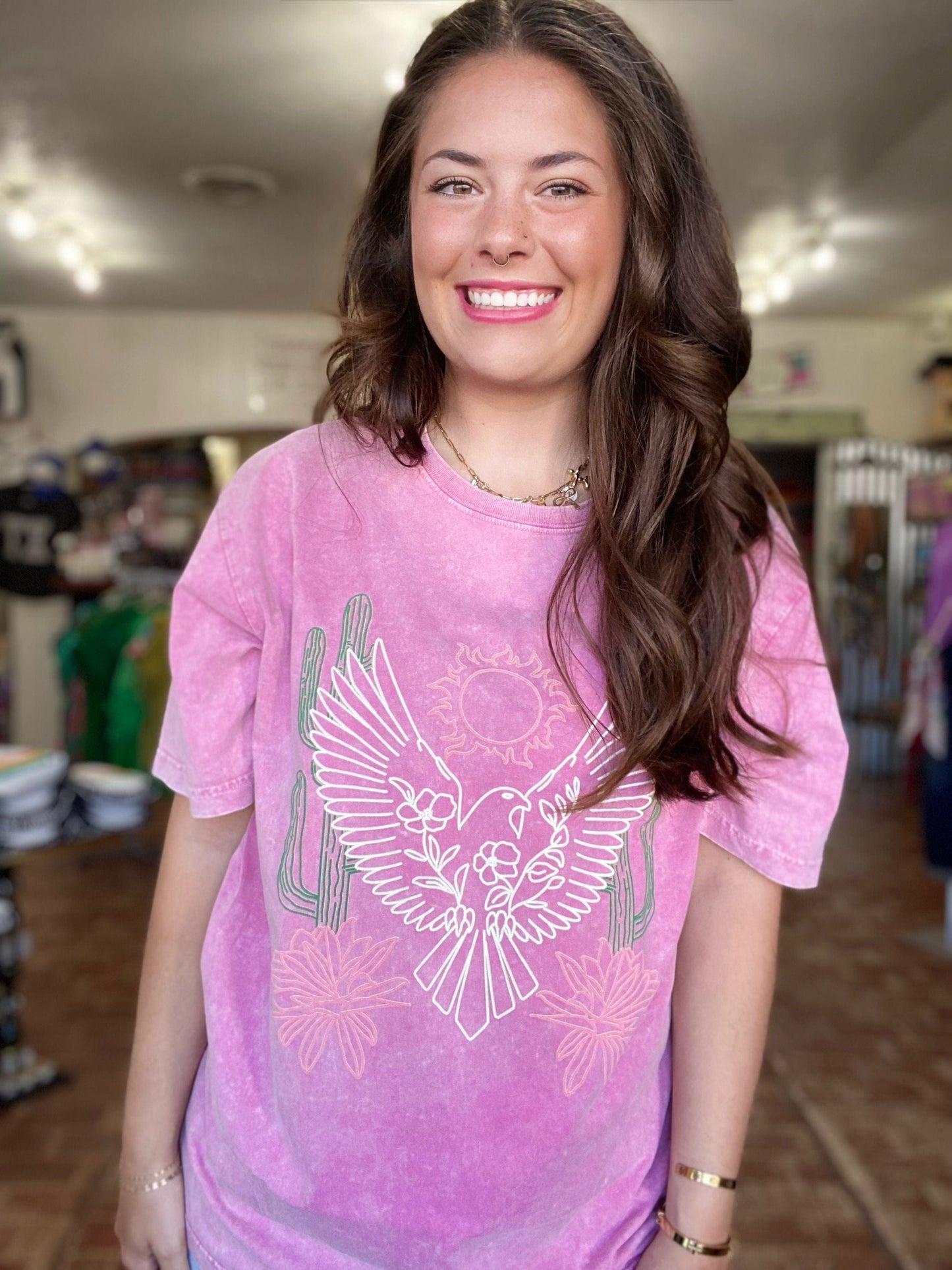 Graphic Tees Phoenix Tee-Pink