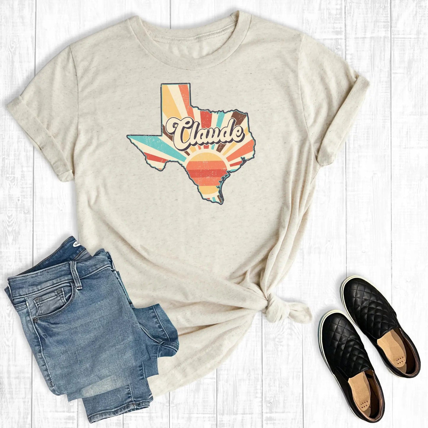 Graphic Tees Retro Claude Texas Tee