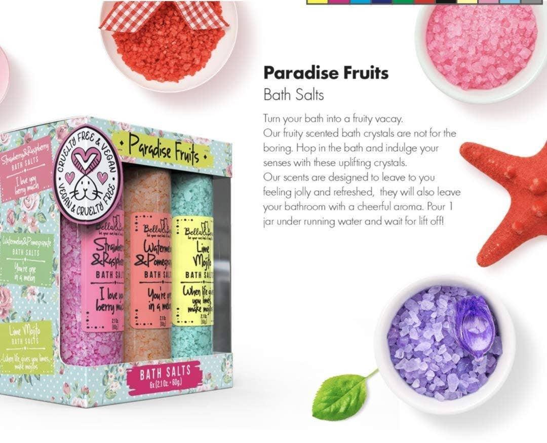 Beauty Mini Travel Bath Salts – Strawberry & Raspberry Strawberry & Raspberry