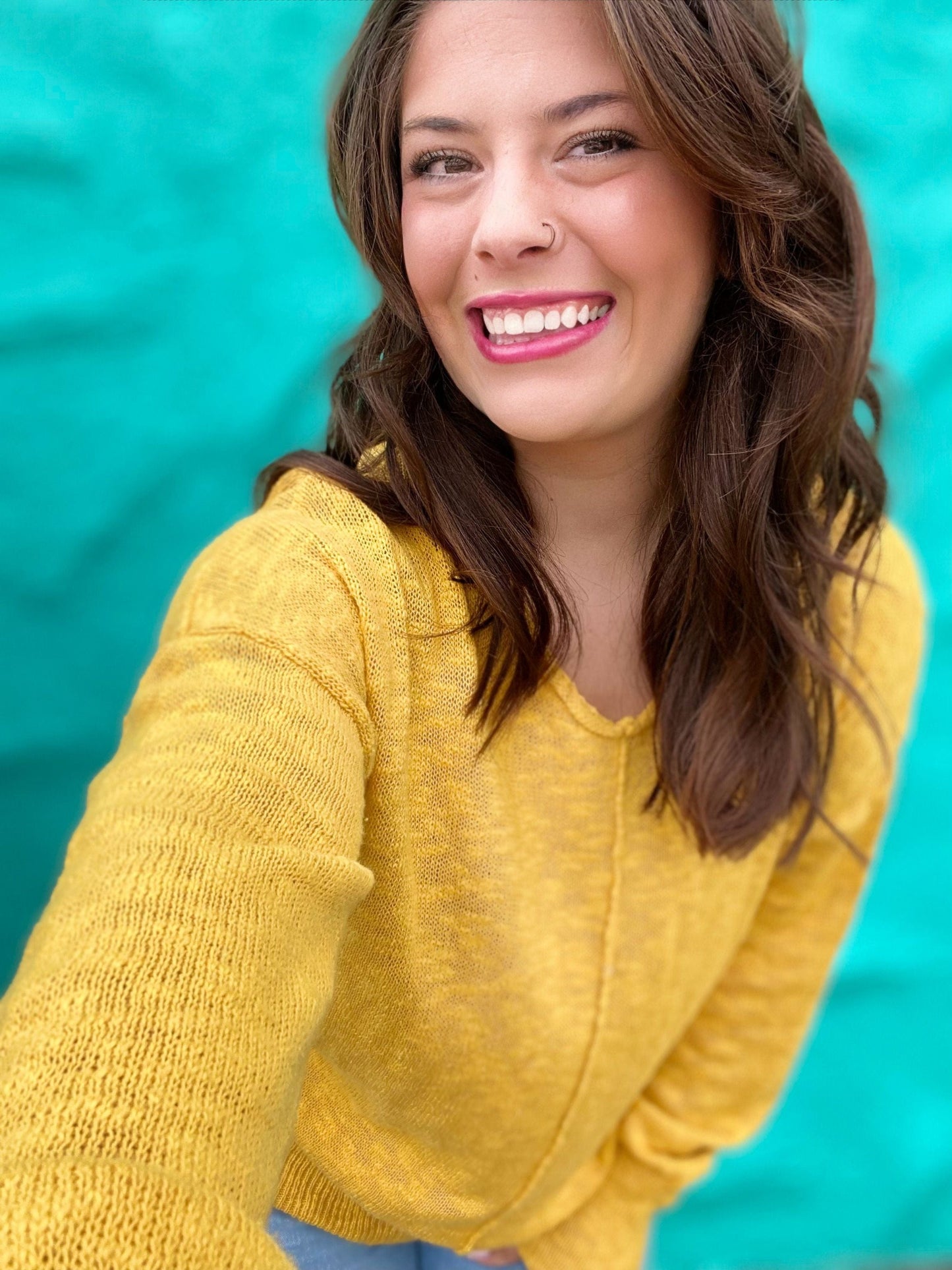 Tops Umgee Sunshine Yellow Sweater