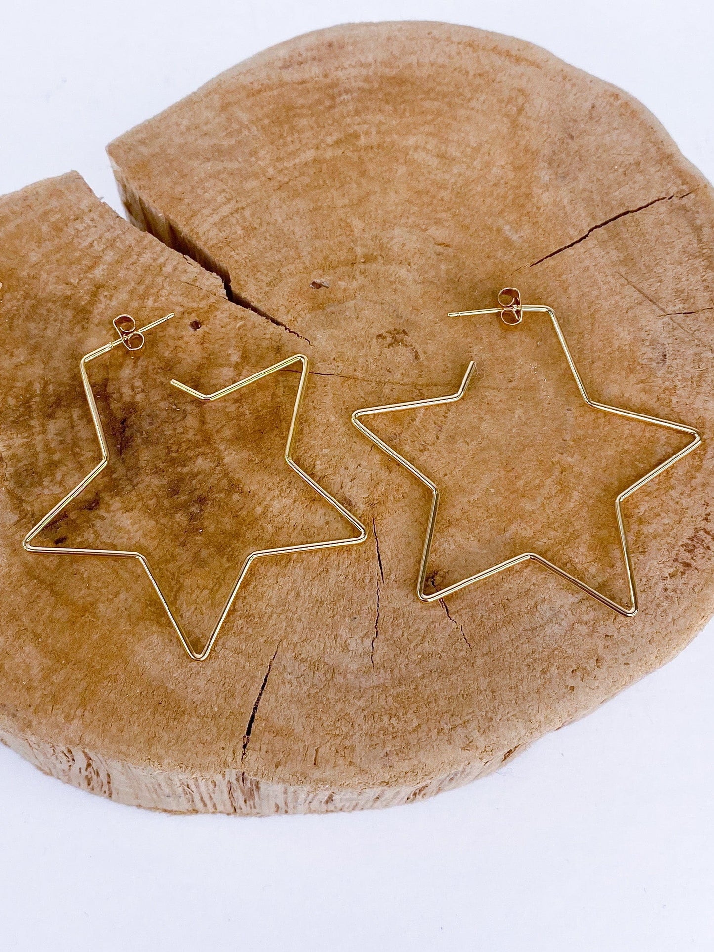 Earrings Gold Star Hoop Earring