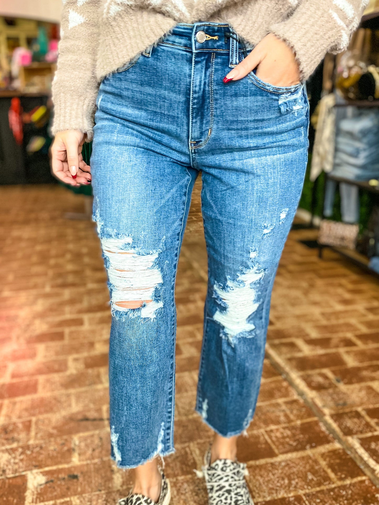 Bottoms Judy Blue High Waist Straight