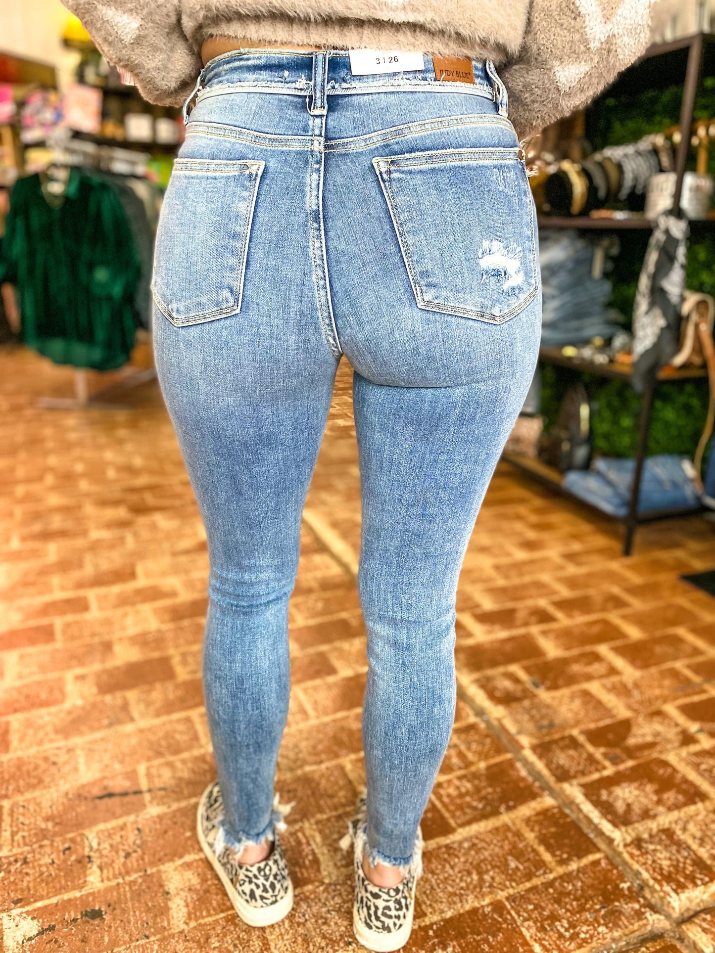 Bottoms Judy Blue Mid Wash Skinny