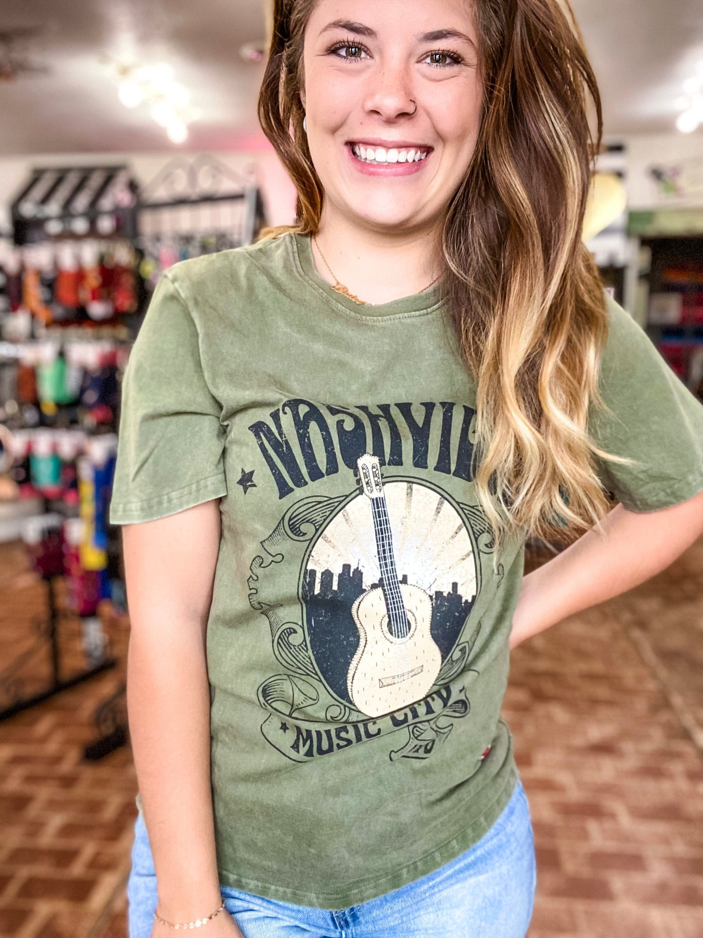 Graphic Tees Nashville Guitar Tee