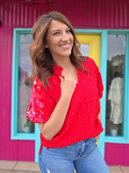 Shanna Embroidered Blouse