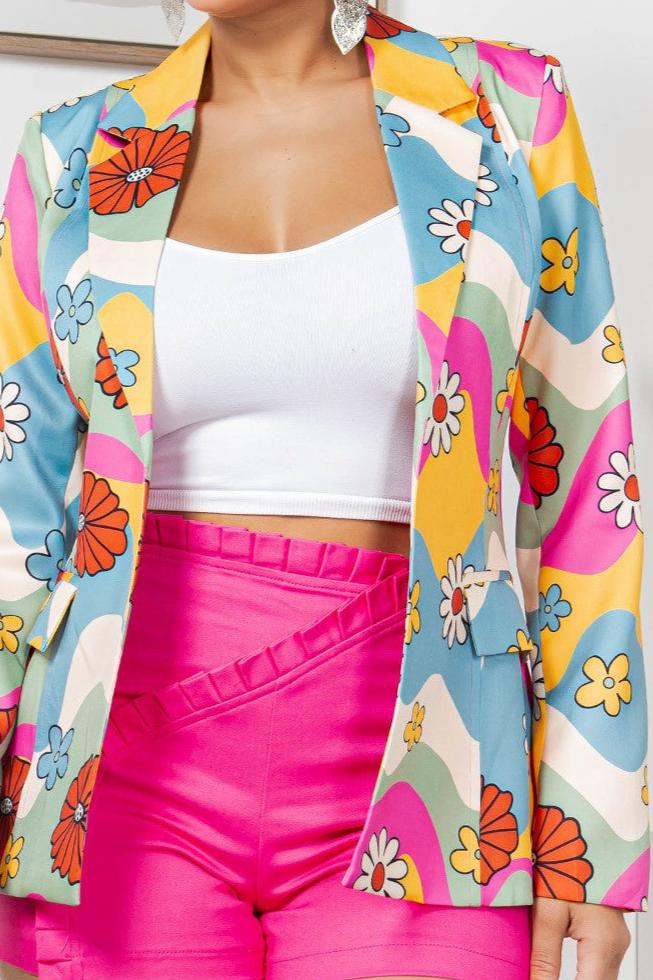 Daphne Floral Blazer