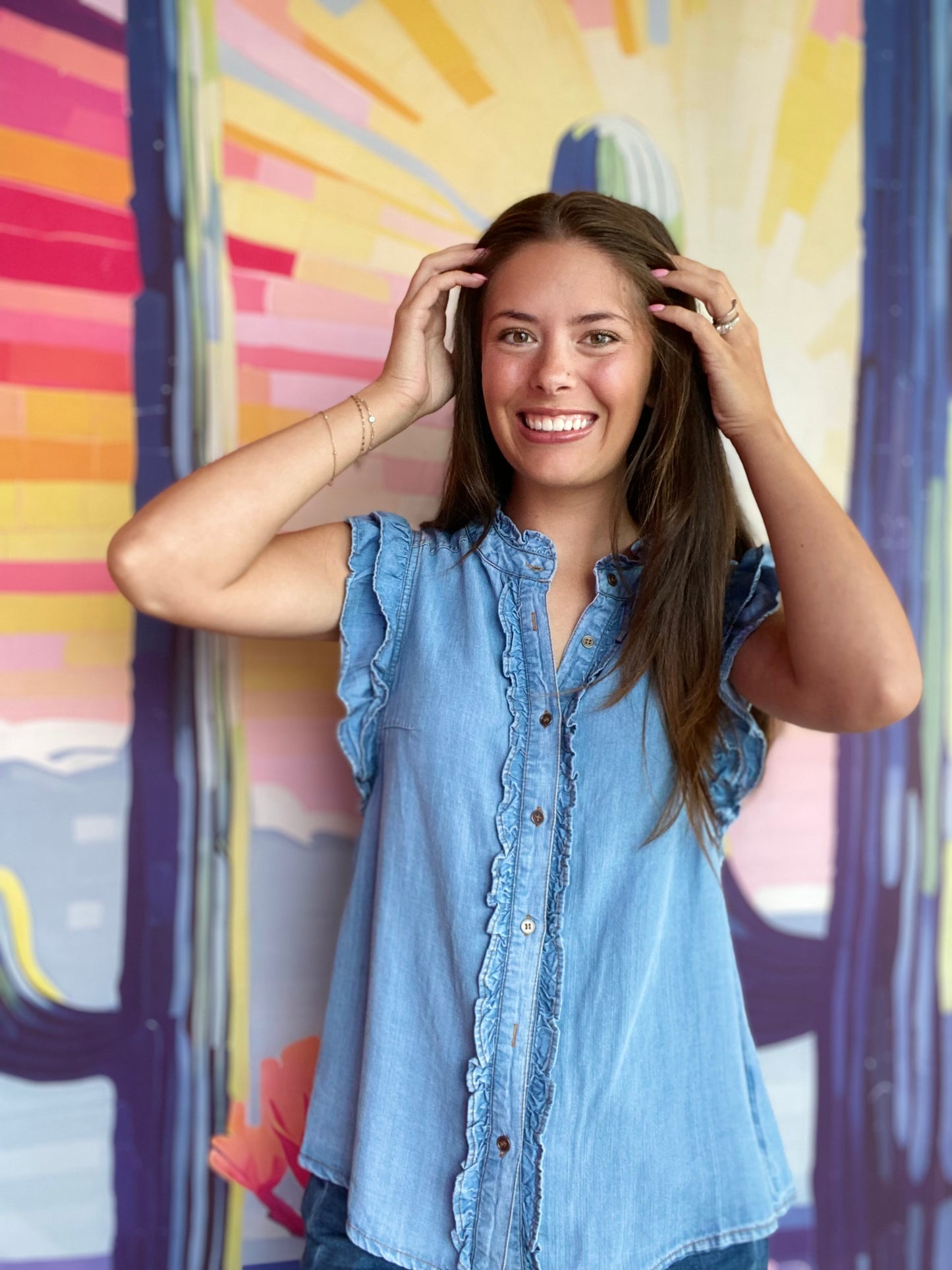 Bree Denim Blouse