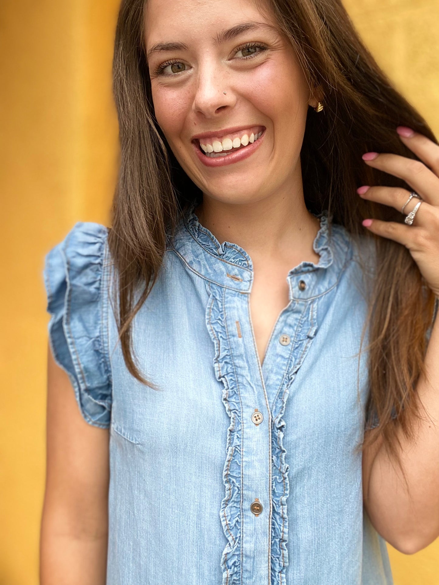 Bree Denim Blouse