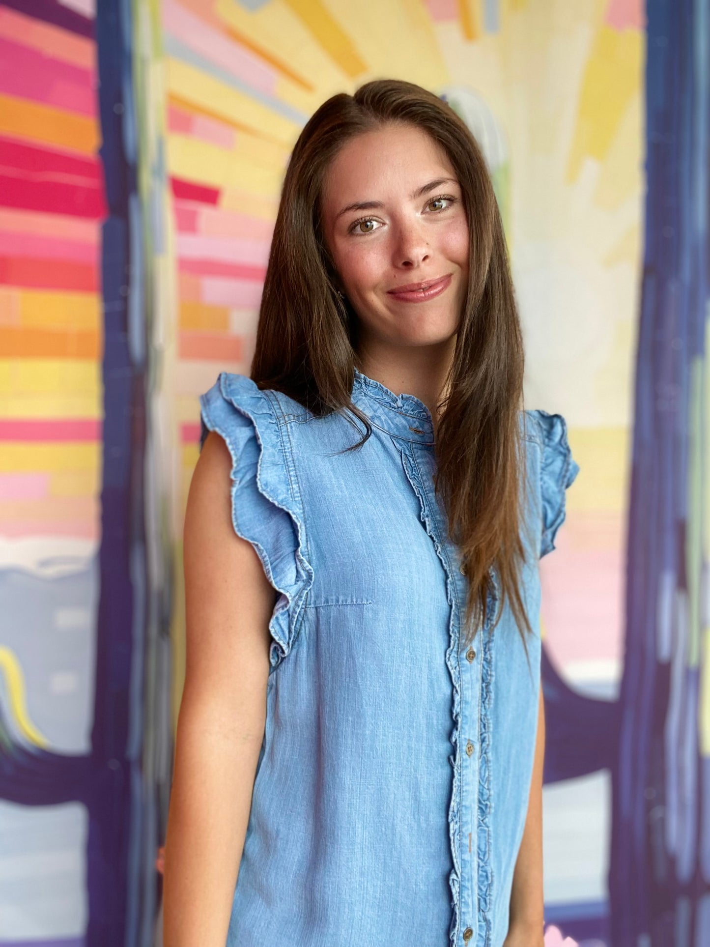 Bree Denim Blouse