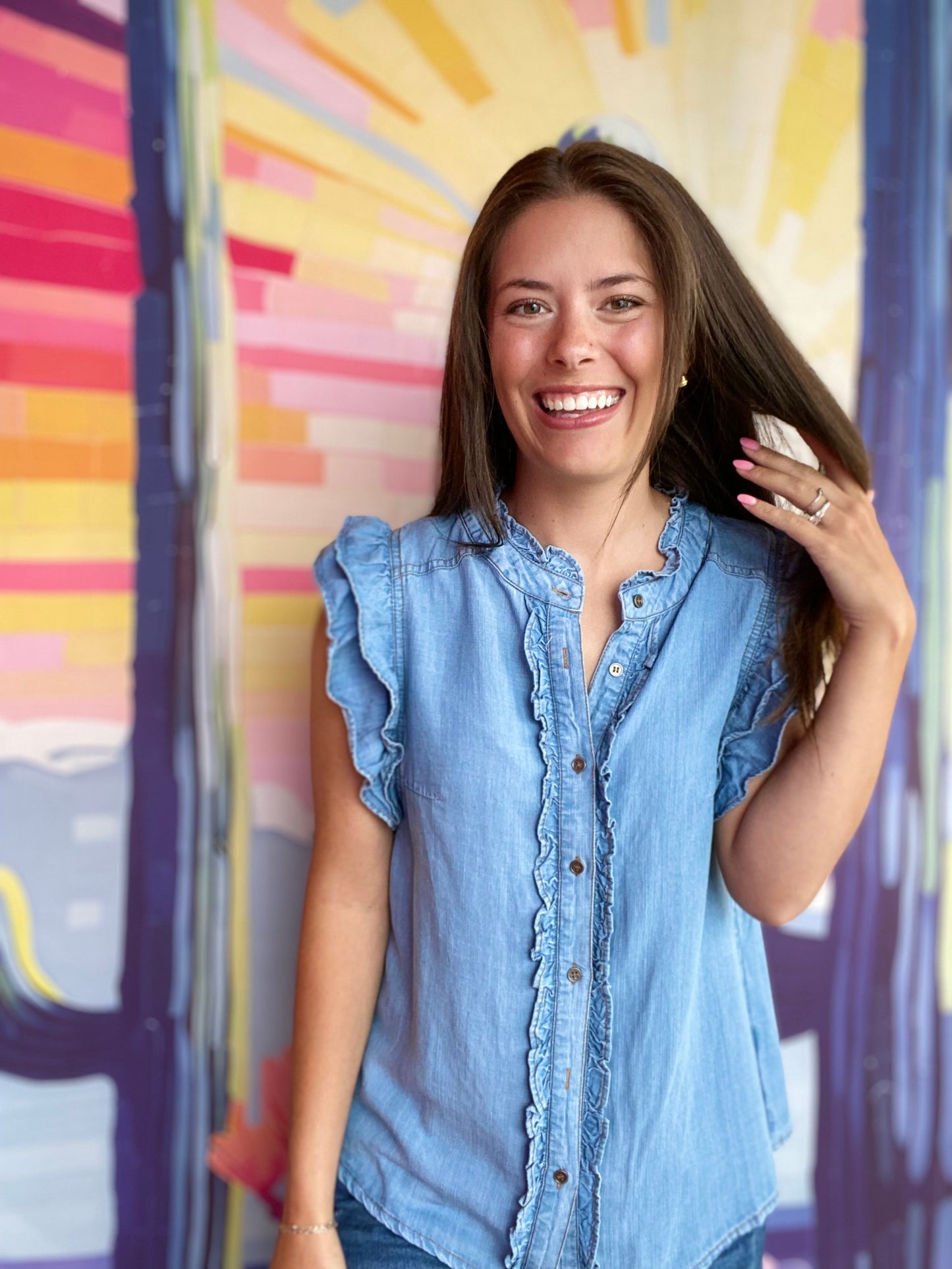 Bree Denim Blouse