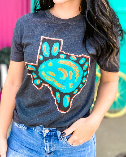 Turquoise Jewel Texas Tee