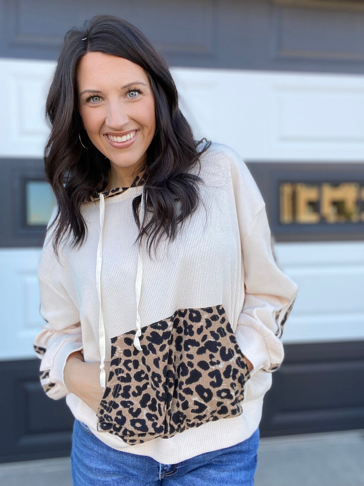 Tops BiBi Thermal Leopard Hoodie