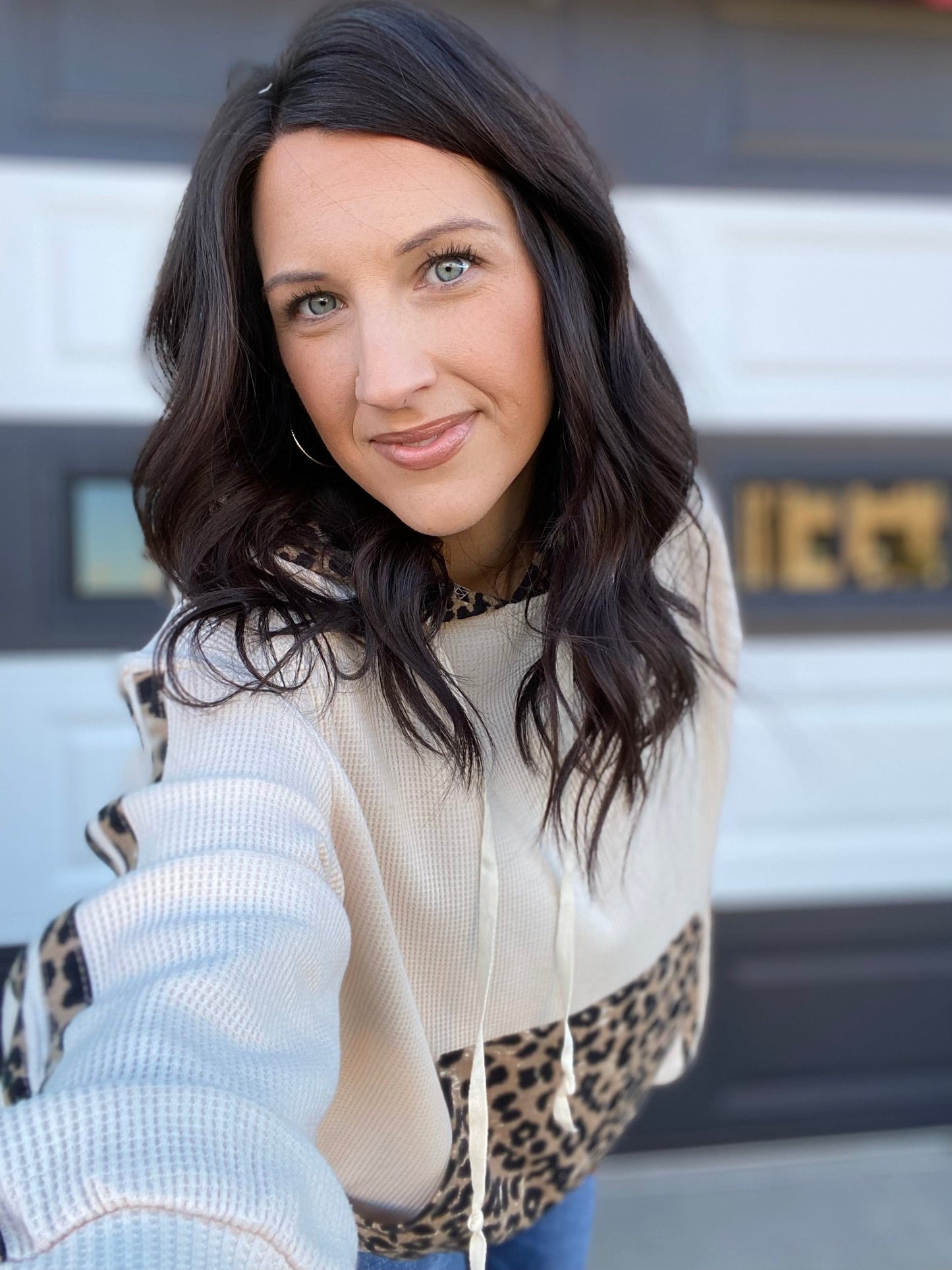 Tops BiBi Thermal Leopard Hoodie