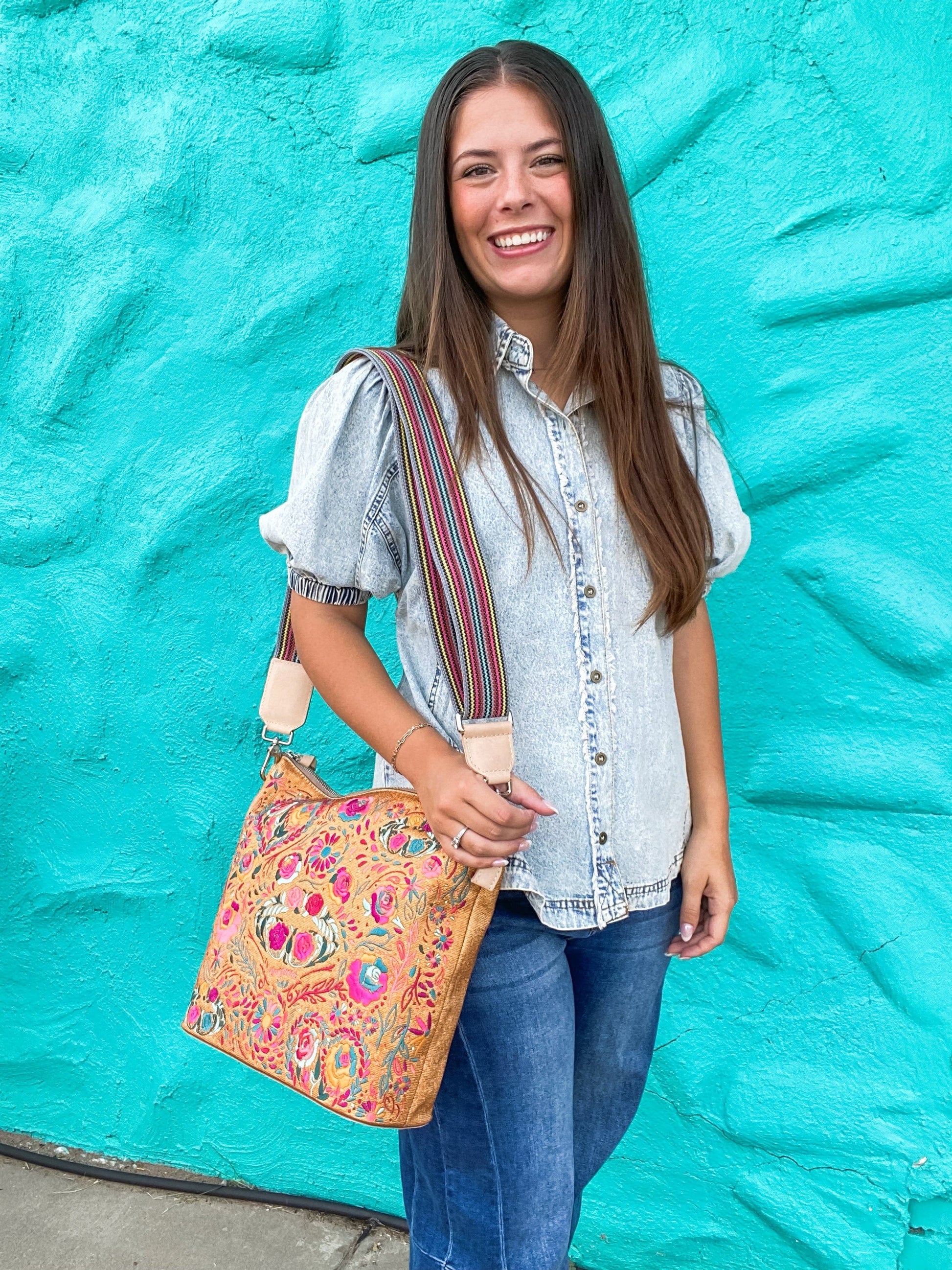 Billie Puff Sleeve Denim Top