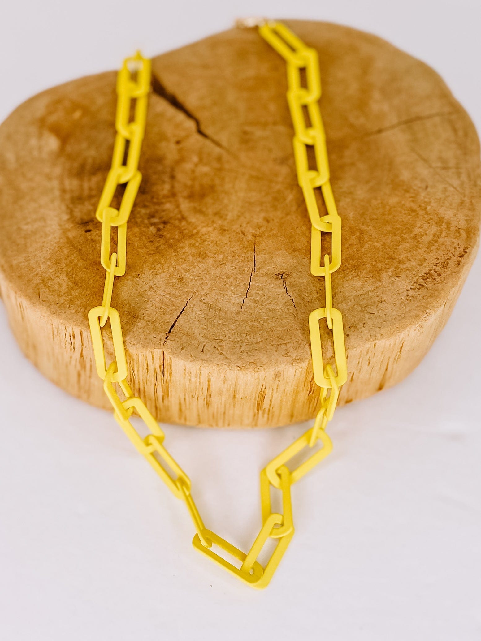 Necklaces Blair Matte Link Necklace Yellow