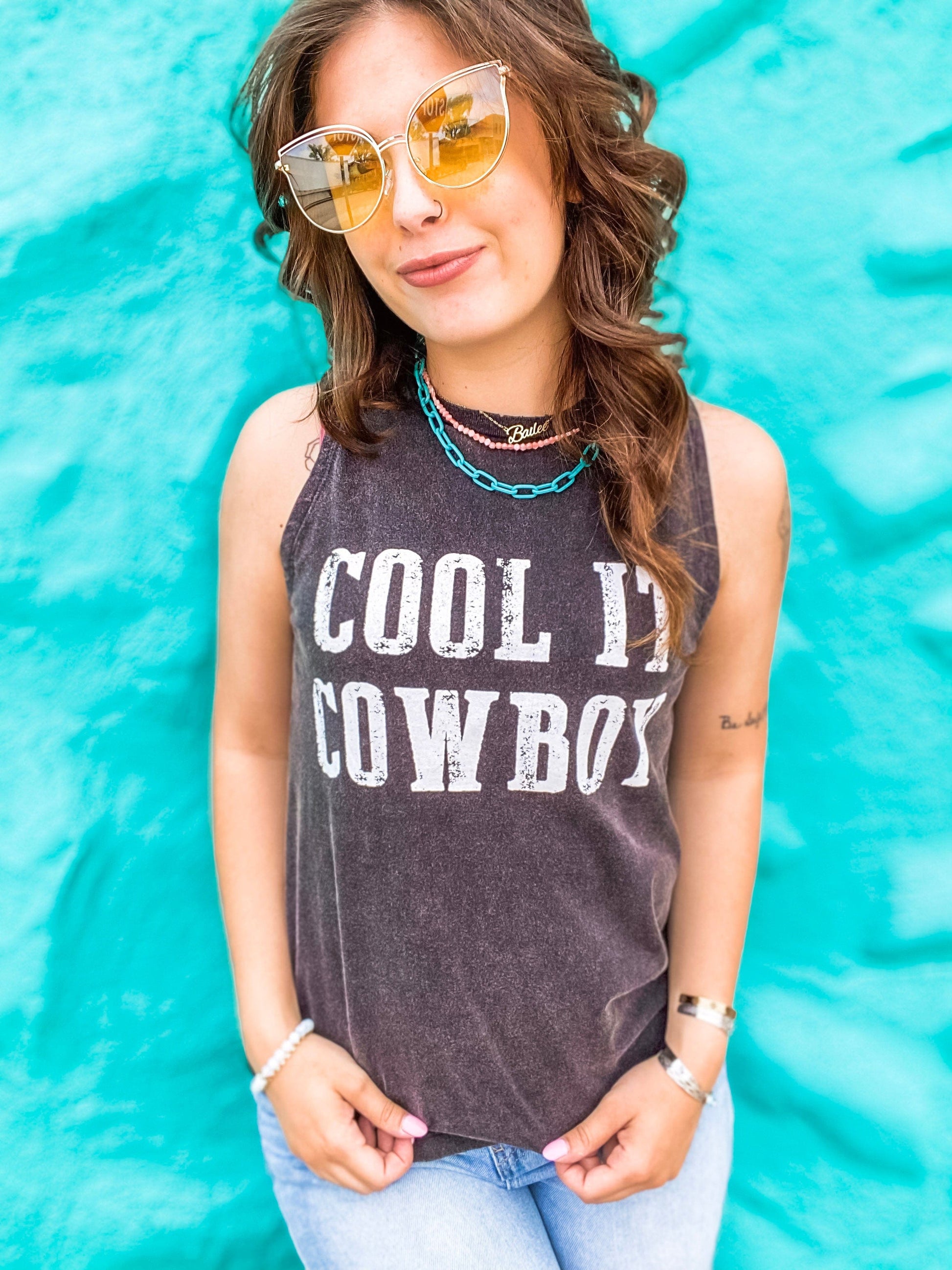Graphic Tees Cool It Cowboy Tank