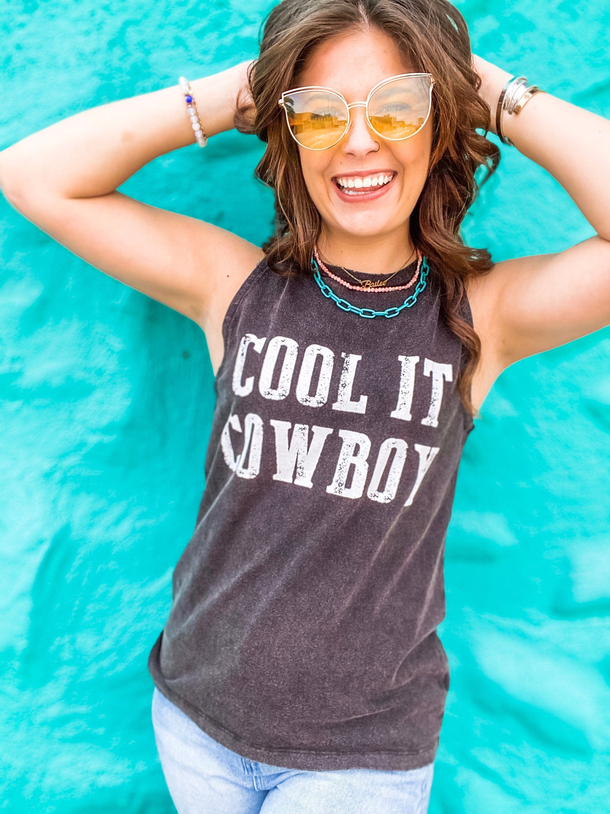 Graphic Tees Cool It Cowboy Tank
