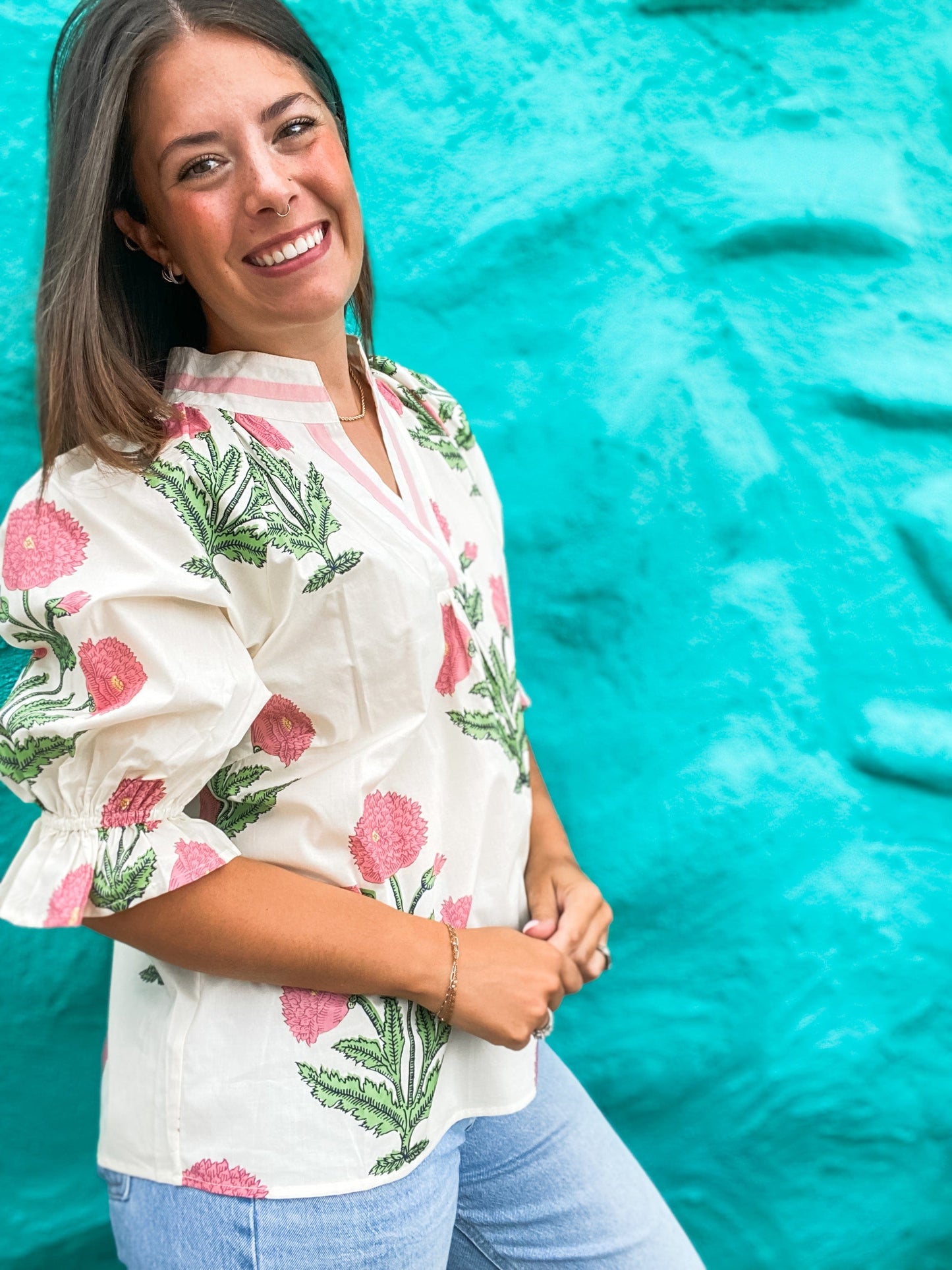 Tops Daphne Floral Blouse