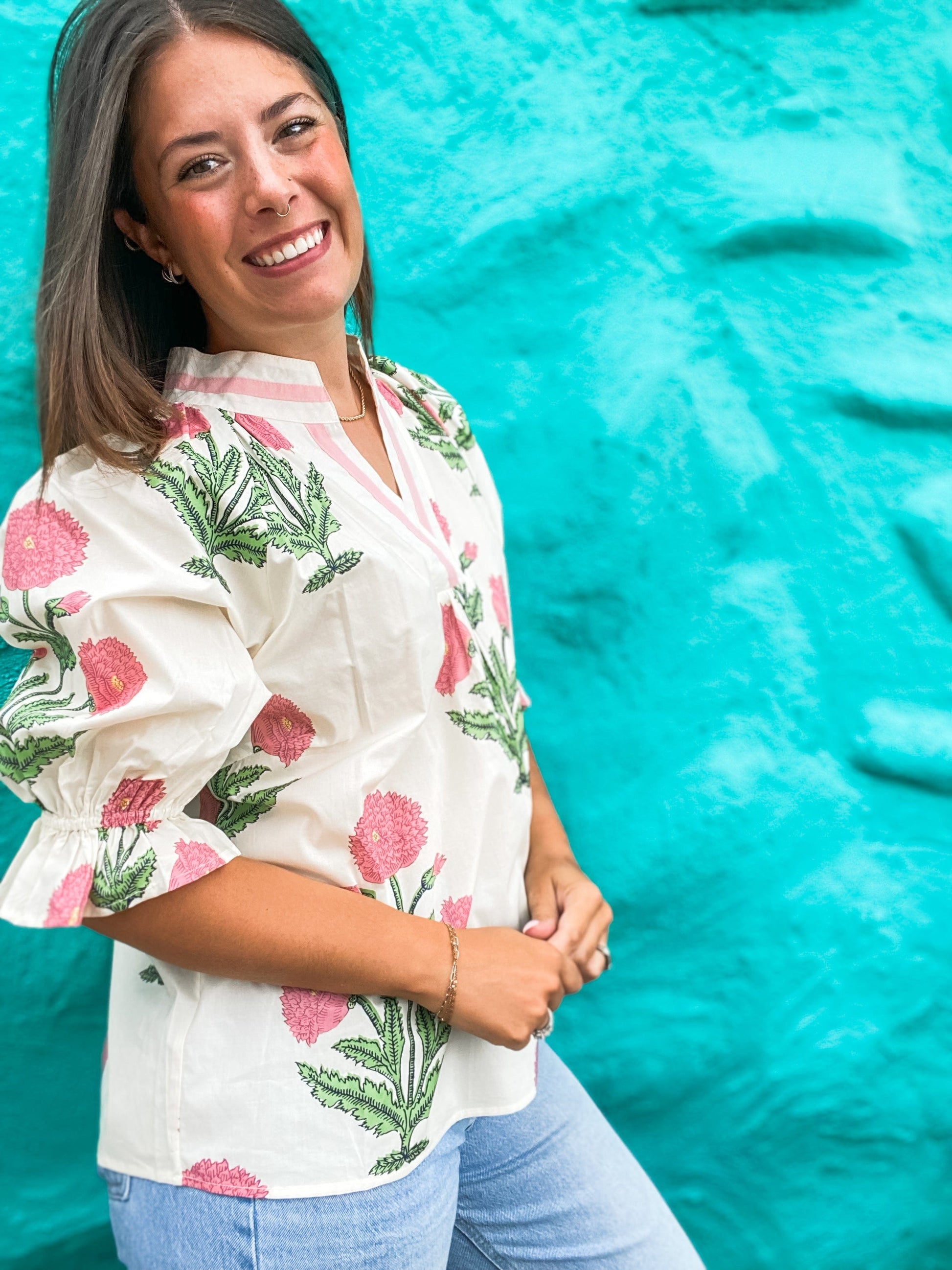 Tops Daphne Floral Blouse