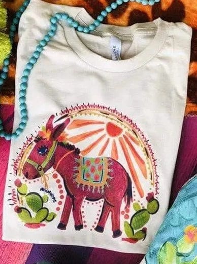 Graphic Tees Donkey in the Sunset Tee
